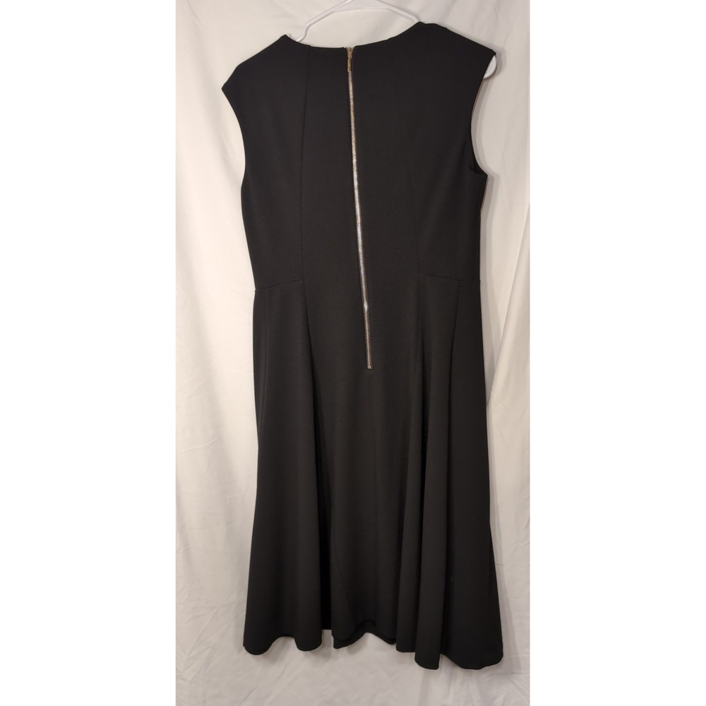 Karl Lagerfeld Paris Black dress, semi-formal Fit and Flare Dress 6 LD6C1682 - Picture 6 of 10